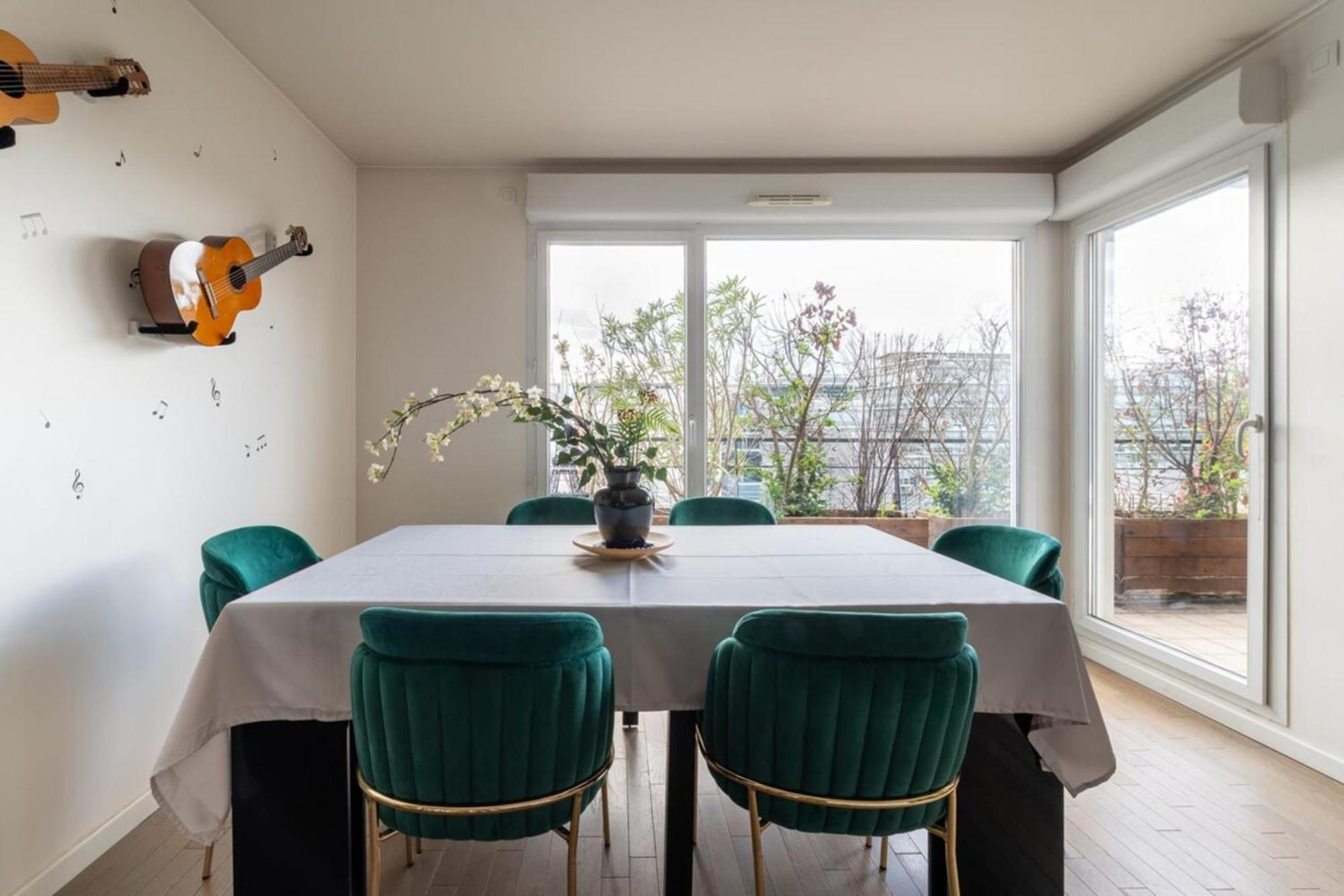 Tranquil 3bd Flat W Chic Patiobnfolympiades Appartamento