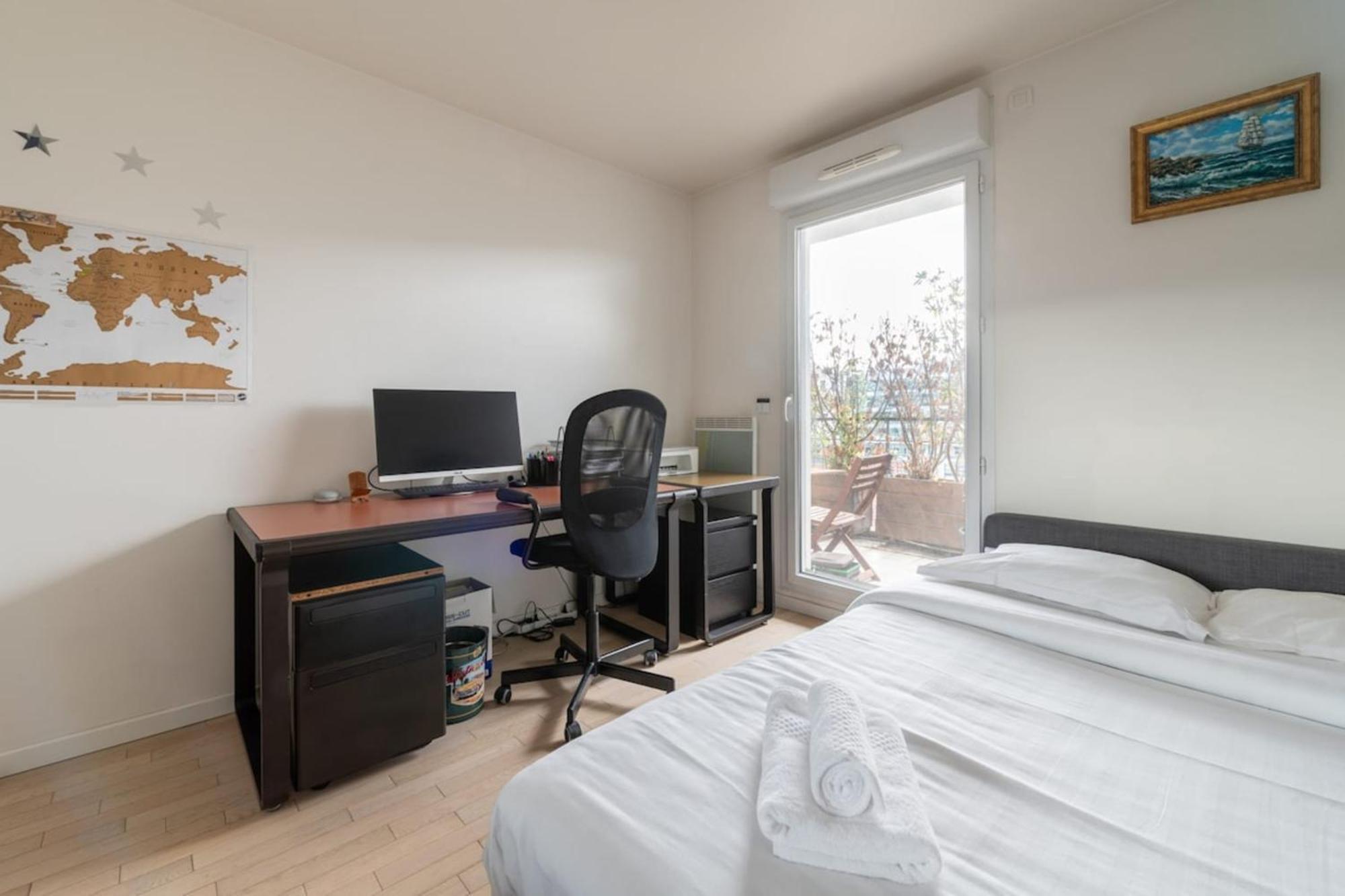 Tranquil 3bd Flat W Chic Patiobnfolympiades *